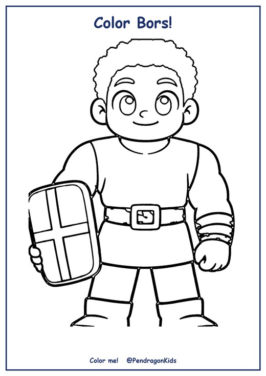 Free Bors colouring page